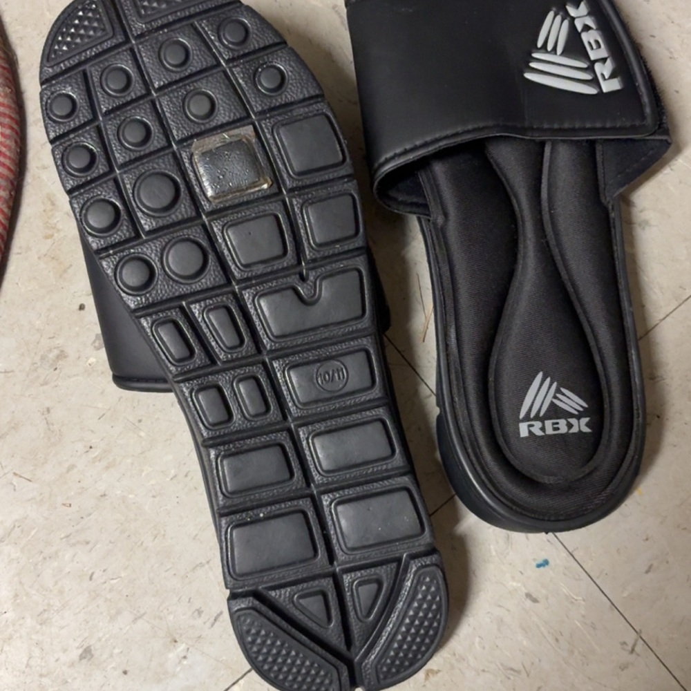RBX Black Slide Footwear